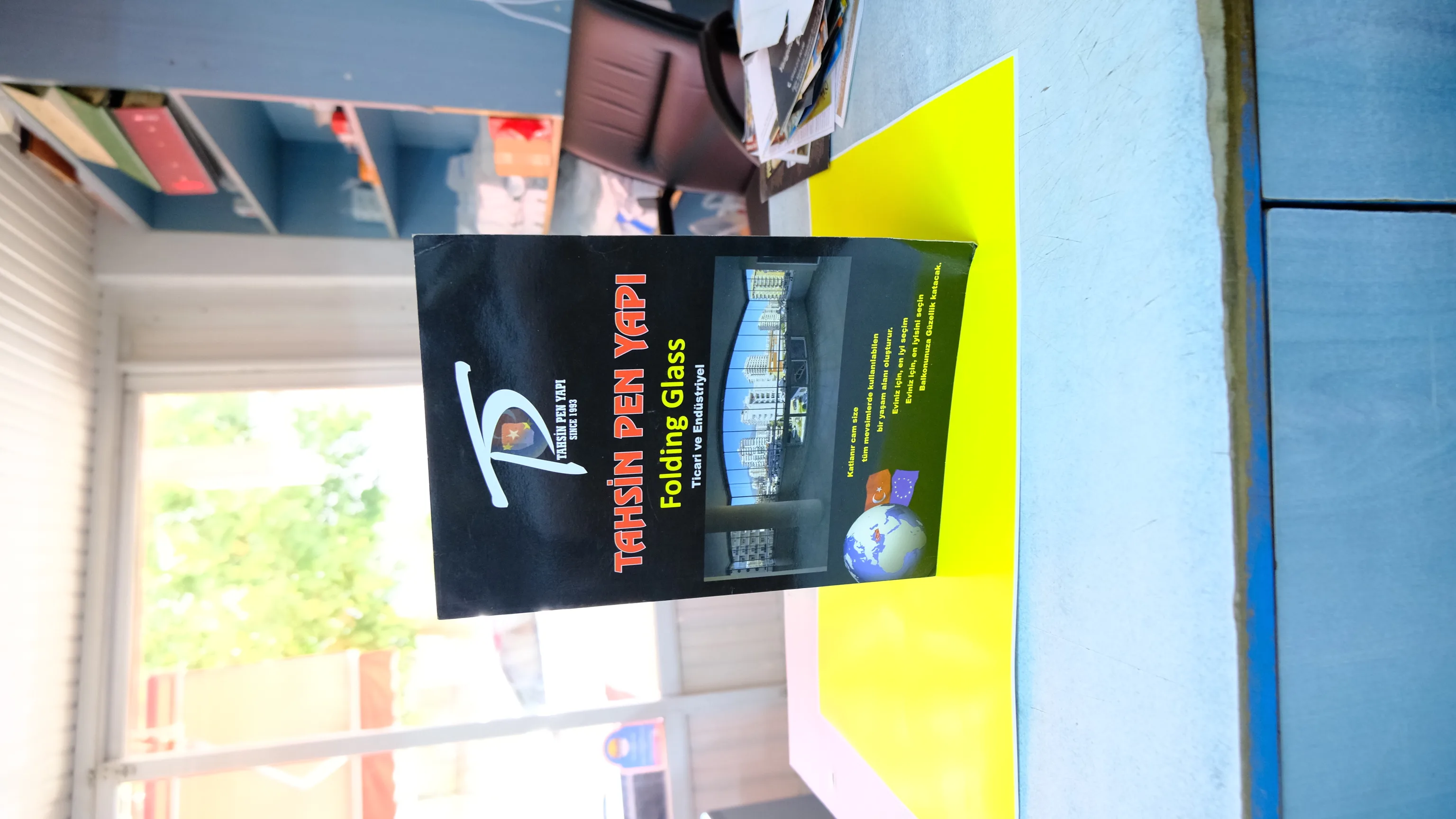 Folding Glass Dosya - Alanya Kale Matbaa portföy çalışması