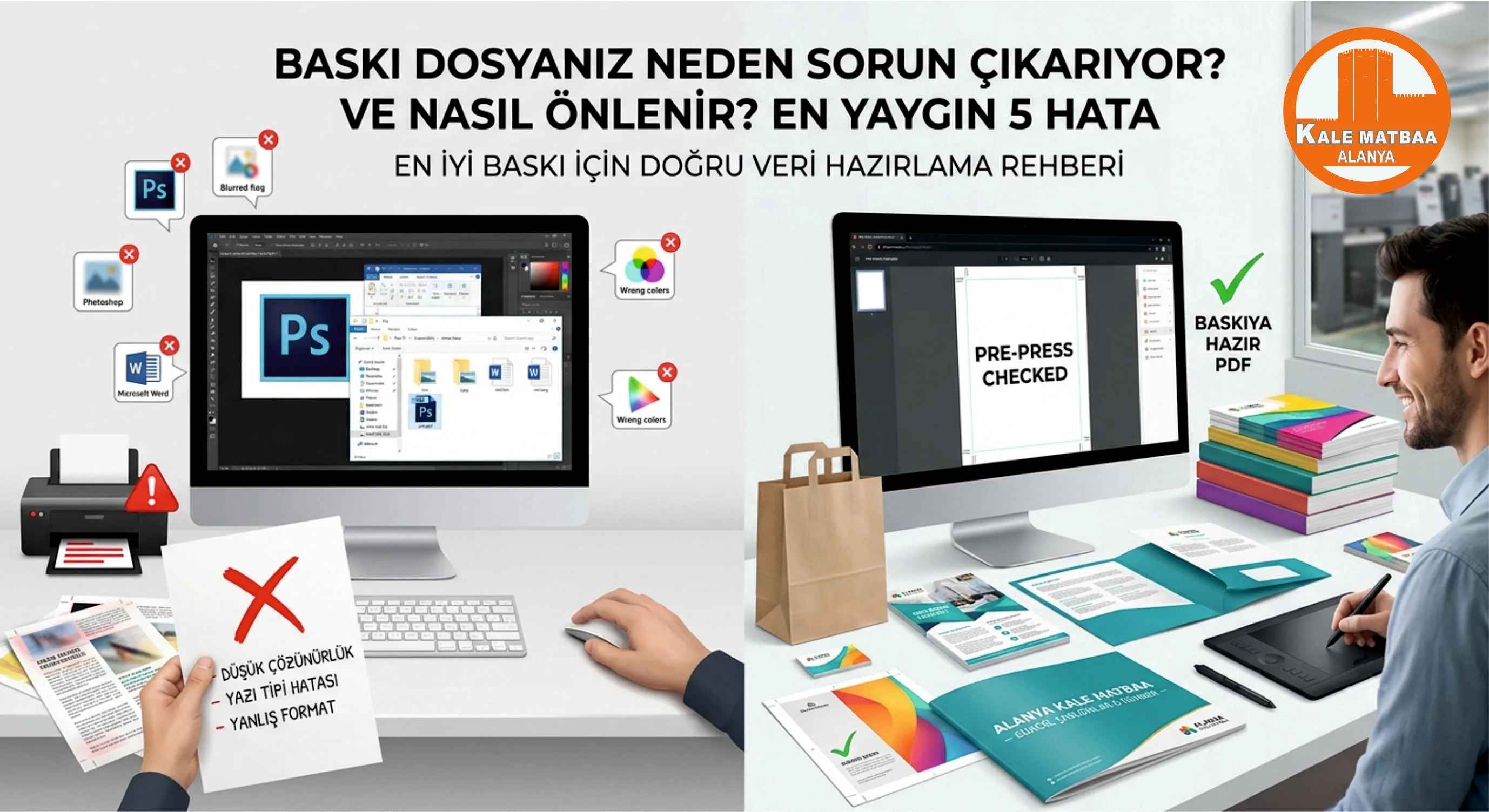 Baskı dosyası hazırlanırken yapılan yaygın 5 hata