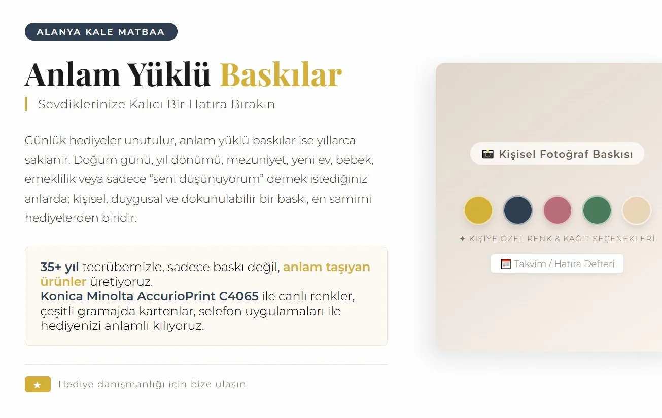 Anlam yüklü hediye baskıları - kişisel fotoğraf kartı ve tasarım örnekleri