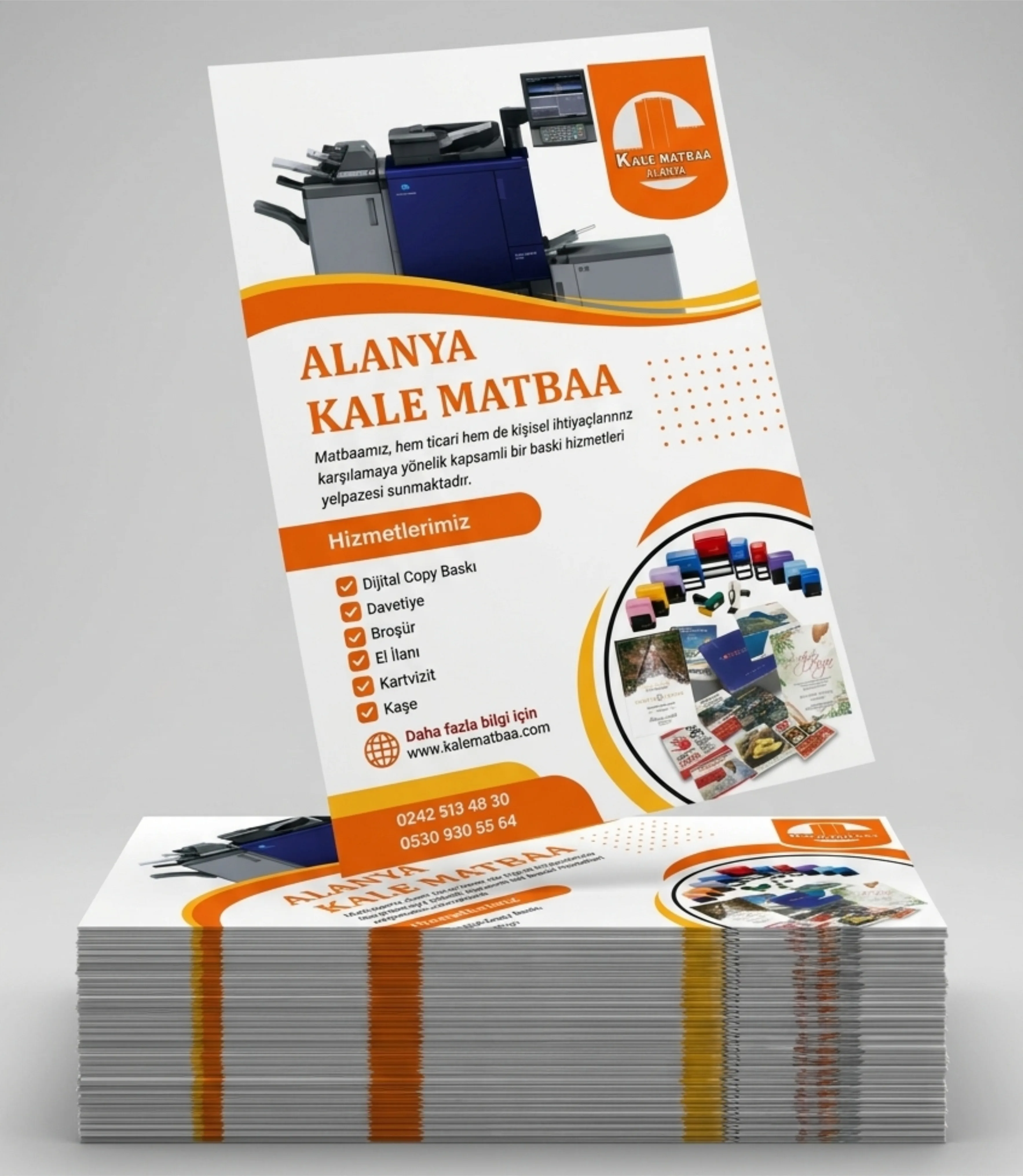 Alanya'da Acil El İlanı & Broşür Baskısı - Alanya Kale Matbaa