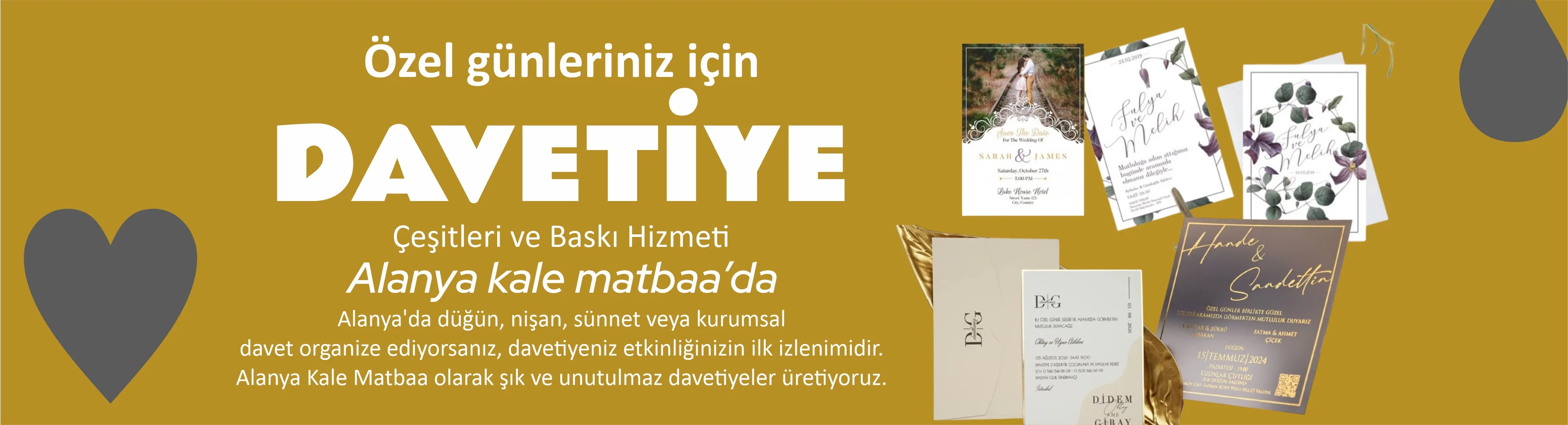Davetiye Baskısı Alanya